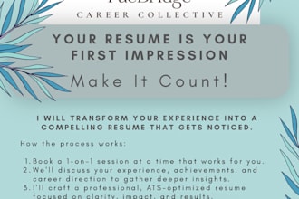 consult with you and craft a resume for you