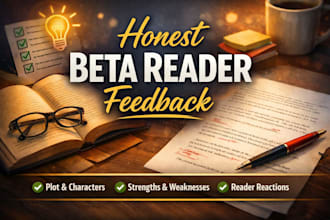 be your beta reader and give honest feedback
