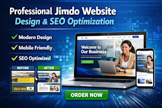 design, redesign and SEO optimize your jimdo website