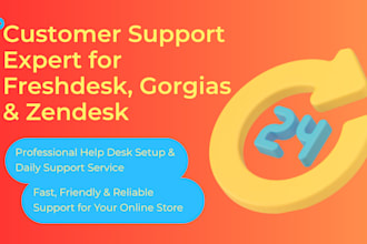set up freshdesk, zendesk, or gorgias helpdesk and ai chatbot for your shopify