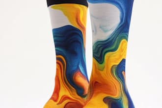 unique socks design and custom socks design