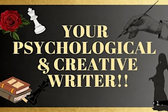 write dark psychological stories with complex characters