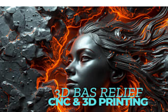 transform 2d image to 3d bas relief 3d coin pendant  cnc relief engraving print