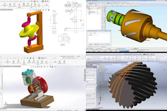 mechanical parametric solidworks 3d cad modeling product design for ansys print