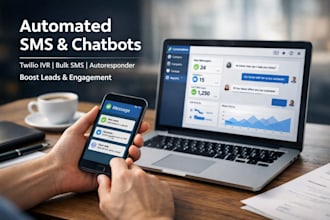 setup twilio SMS bulk SMS IVR autoresponder and chatbot automation
