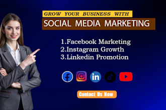 do social media marketing, content and growth