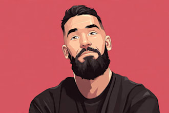 drawing cartoon vector portrait