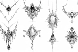 design custom jewelry with professional sketches