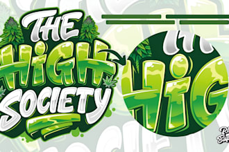 create cannabis strain logo for your cannabis brand