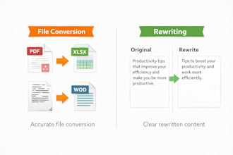do convert and rewriting data, cleaning and sorting
