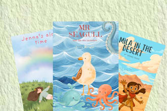 design children book cover, ebook or audiobook cover