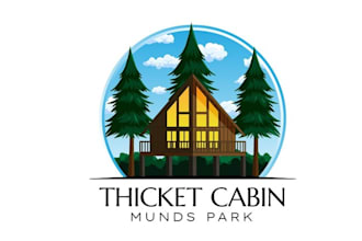 design monogram custom thicket cabin logo
