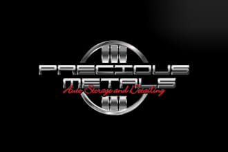 design metals auto storage and detailing logo