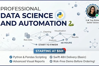 do advanced data science and python automation