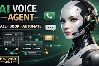 build ai voice agent for booking calling and workflow automation