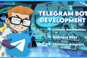 create a custom telegram bot for automation and business