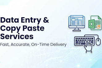 do copy paste and data entry work for up to 4 hours