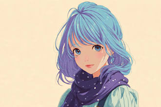 draw a cute anime style illustration