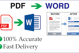convert PDF and image to word with accurate typing