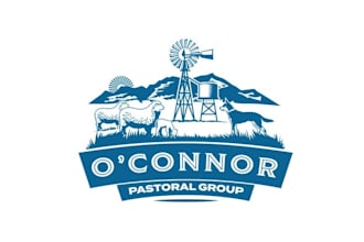 design agricultural sheep enterprise logo