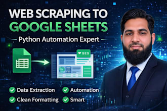 scrape website data to google sheets using python automation