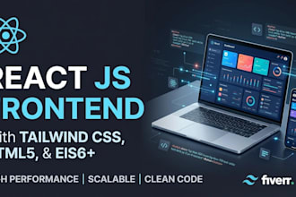 build a high performance react js frontend with tailwind CSS