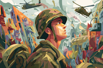 unique military themed illustration for you