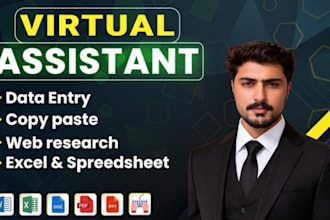 do fast excel data entry, web research and any type of data entry in 3