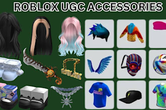 create any roblox ugc accessories, hair, layered clothing, ugc model, for roblox