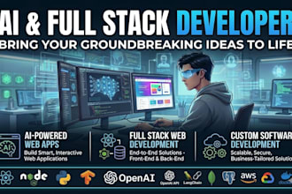 build ai powered webapps, mobile apps, fullstack development