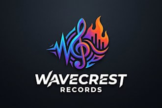 design a creative and modern music logo for your brand