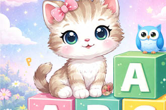 design cute abc alphabet tracing and coloring pages for kids