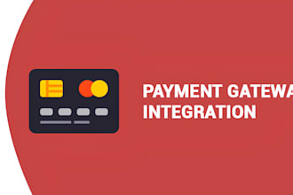 integrate stripe, paypal, or any payment gateway
