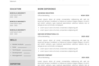 write a professional ats resume cover letter CV