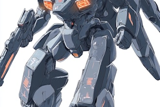 illustrate your mecha, robot and armored characters