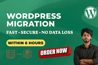 migrate clone or transfer wordpress website to new domain or hosting with backup