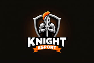 design an awesome knight warrior logo in very short time