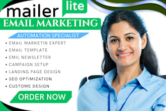 setup mailerlite email marketing automation campaign newsletter  landing page
