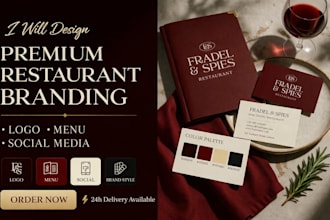 premium restaurant branding design