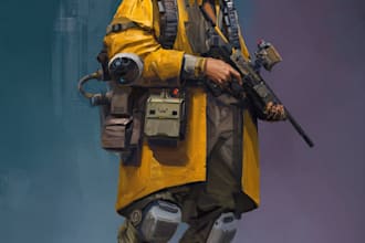 design futuristic and alien sci fi characters