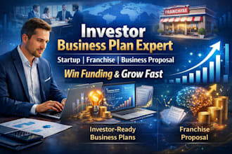 write an investor business plan, franchise proposal, business proposal, startup