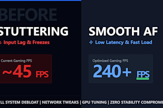 optimize your windows PC for max gaming fps and low latency