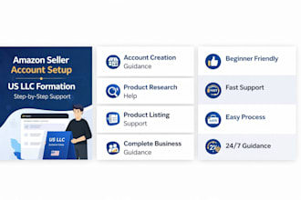 create us llc and amazon seller account professionally