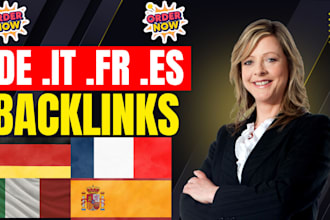 build high quality german italian french spanish SEO backlinks