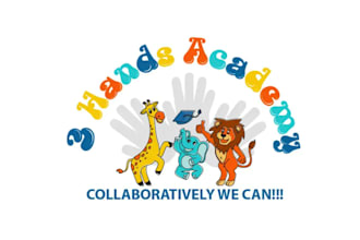 design childcare, education kids, and children logo