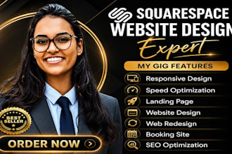 build squarespace website, design or redesign squarespace website development