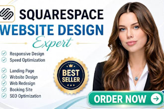 build squarespace website, design or redesign squarespace website development
