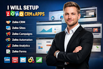 setup zoho CRM zoho sites zoho campaign zoho automation zoho analytic zoho forms