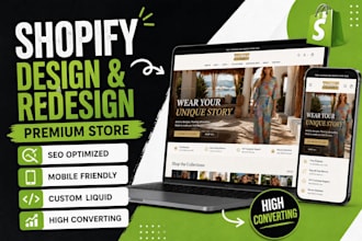 do shopify store redesign, shopify store design, shopify website redesign expert