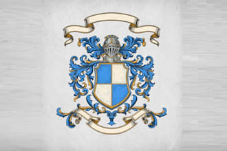 design awesome coat of arms logo